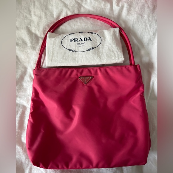 Prada Bags Authentic Prada Tessuto Nylon Shoulder Bag Pink Poshmark